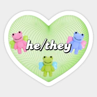 he/they pronouns Sticker